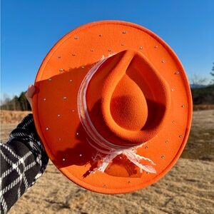 Rocky Top orange Fedora Hat